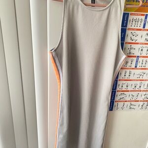 H&M Gray Ribbed Tank Top dress
